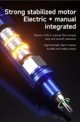 MECHANIC Electric Screwdriver with LED Lights Phone Tablet Watch Camera Main Engine Disassembly Home Appliance Maintenance Tool