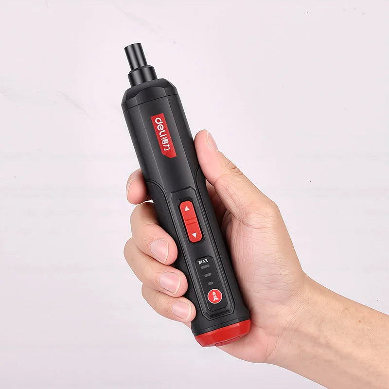 Cordless Electric Screwdriver with 5N.M Torque & 3-Speed Adjustment - 2000MAH Battery, Forward/Reverse Switch for  DIY Projects