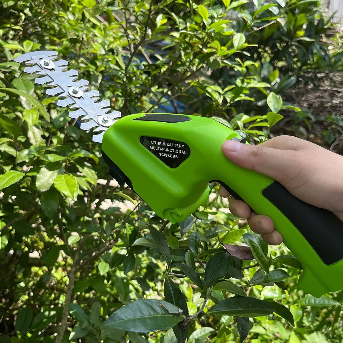 Electric Bush Trimmer Cordless Grass Shear Hedge Trimmer Lightweight Handheld Grass Cutter Rechargeable Shrub Trimmers for Yard