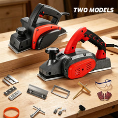 220V Electric Wood Planer Mini Wood Planer Handheld Woodworking Planer Powerful Electric Planer for Wood Surface Smoothing