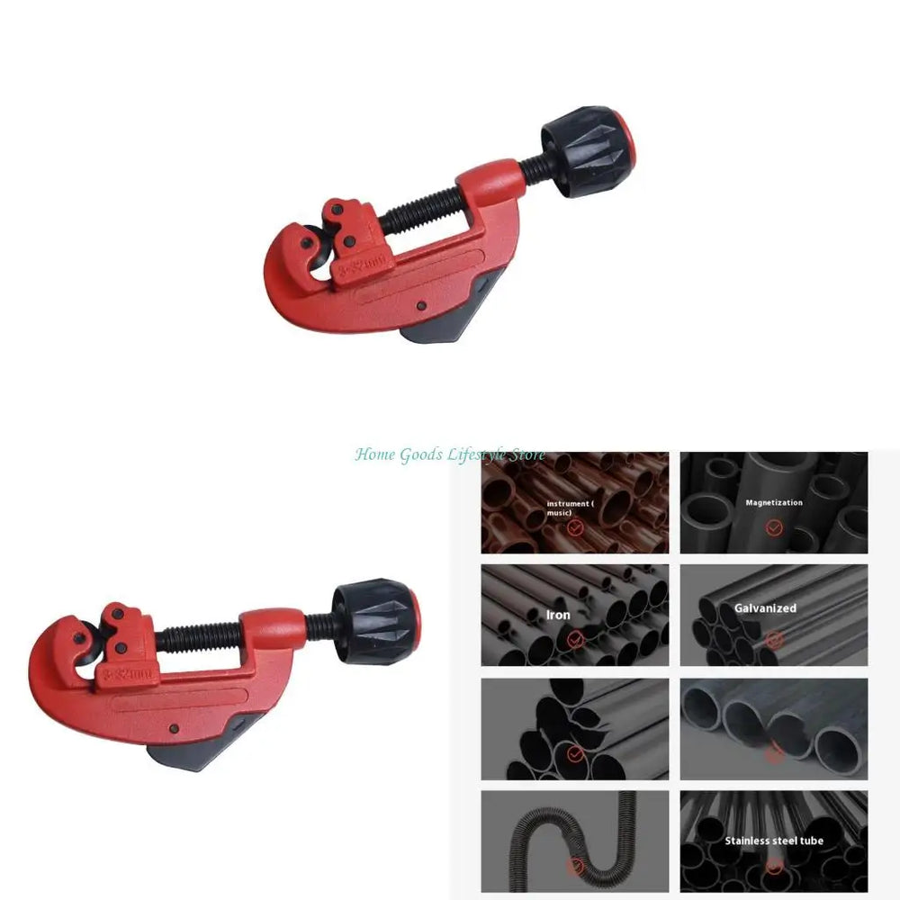 E74E Pipe Cutter 3-32mm Tubing Cutter Heavy Duty Tube Cutter Tool for Cutting Copper Aluminum Stainless Steel Accessories