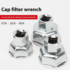 27/32/36mm Oil Filter Wrench Socket – Universal Car Remover Tool for Oil Filter Caps (Auto Repair Socket Wrench)