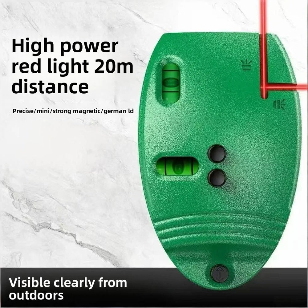 90° Laser Level Infrared Line Marker High Precision Self Leveling Red Beam Portable Measuring Tool for Wall Tile Construction