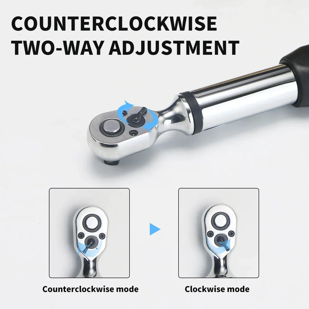 1/2 Inch Drive Digital Torque Wrench High Accuracy Electronic Ratchet Wrench Automotive Maintenance Precision Measuring Tool