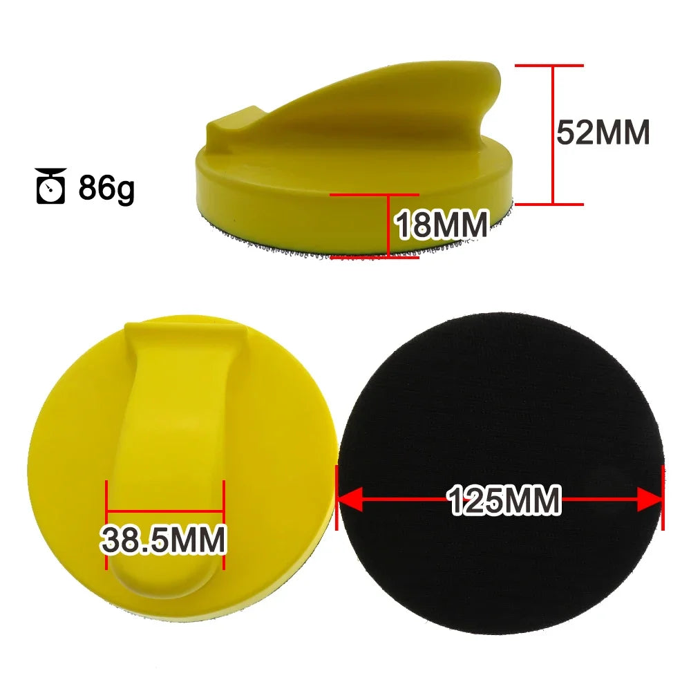 5/6 Inch Hand Sanding Block PU Foam Sandpaper Backing Polishing Pad