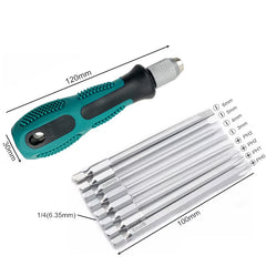 9pcs/set Screwdriver Set Slotted Phillips Screw Driver Magnetic Electrical Home Repair Hand Tool Kit