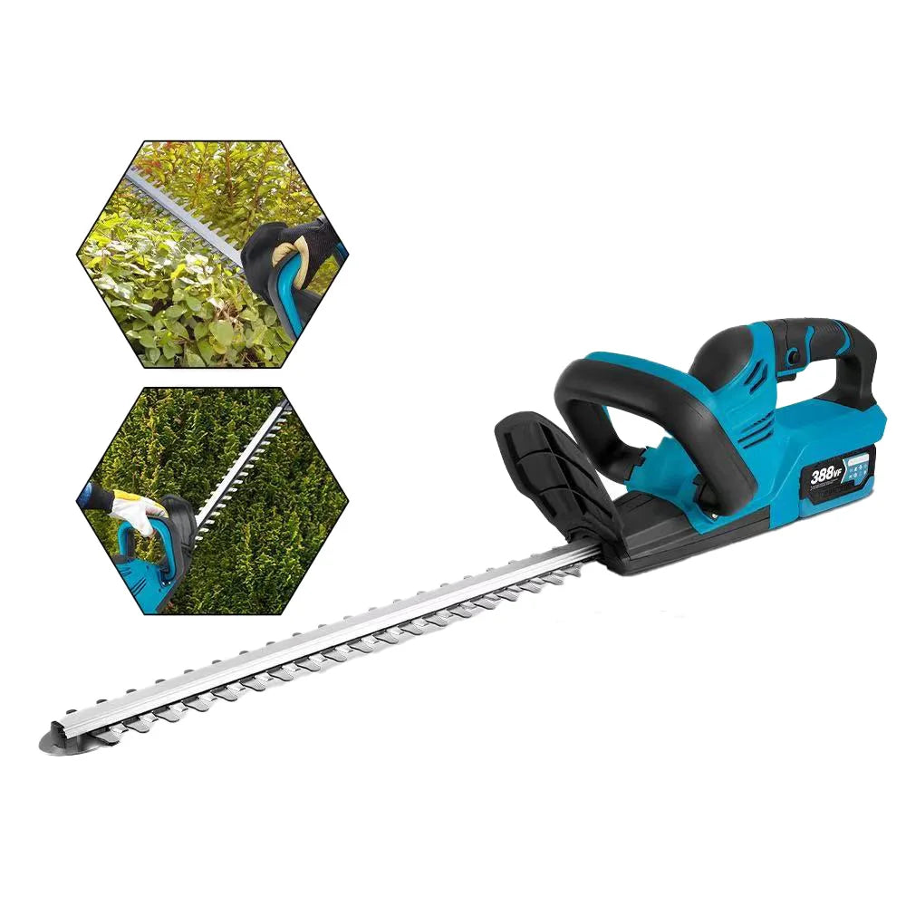 Electric Hedge Trimmer Handheld Rechargeable Garden Trimmer Tea Tree Pruning Saw Lawn Mower