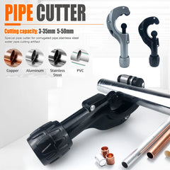 Pipe Cutter 3-35mm/5-50mm Adjustable Tube Cutter for Copper Aluminum Stainless Steel PVC Plumbing Cutting Tool