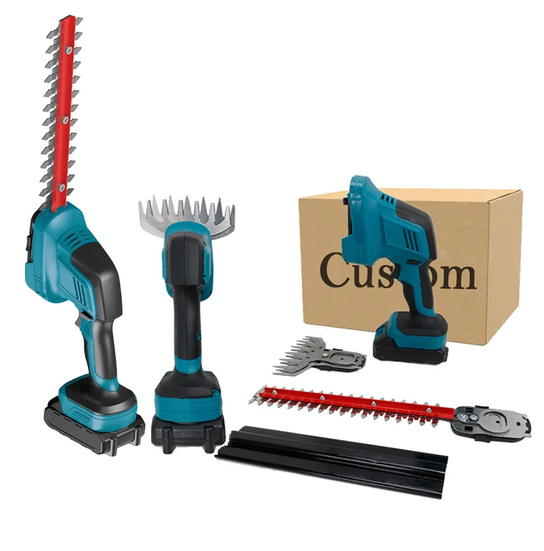 Electric Hedge Trimmer And Grass Trimmer 2 In1 21V Rechargeable Cordless Handheld Electric Hedge Trimmer Cutter FOB Thailand