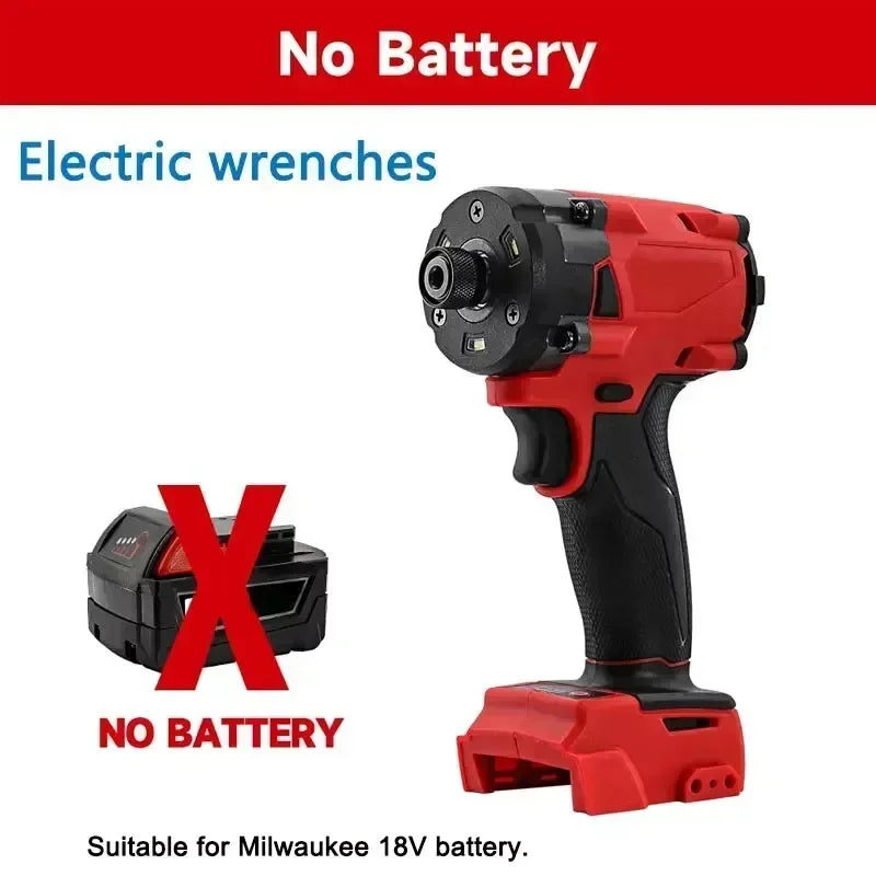 18V Brushless Wireless Electric Wrench for Car Truck Repair Impact Drill Rechargeable Electric Screwdriver