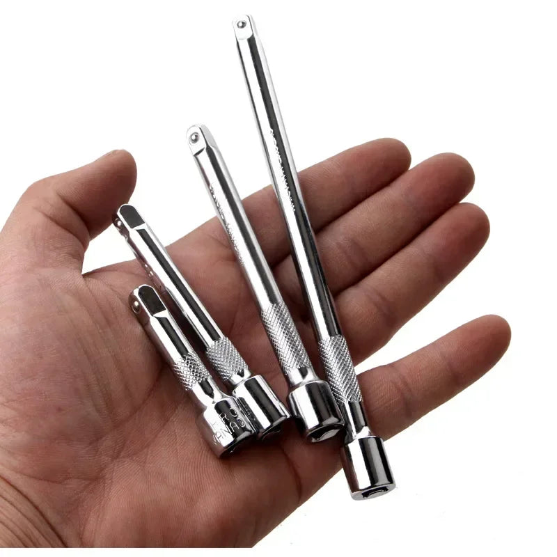 50/75/100/150mm Extension 1/4" Socket Ratchet Wrench Bar Steering Sleeve Connecting Rod Accessories Adjustment Hand Tools