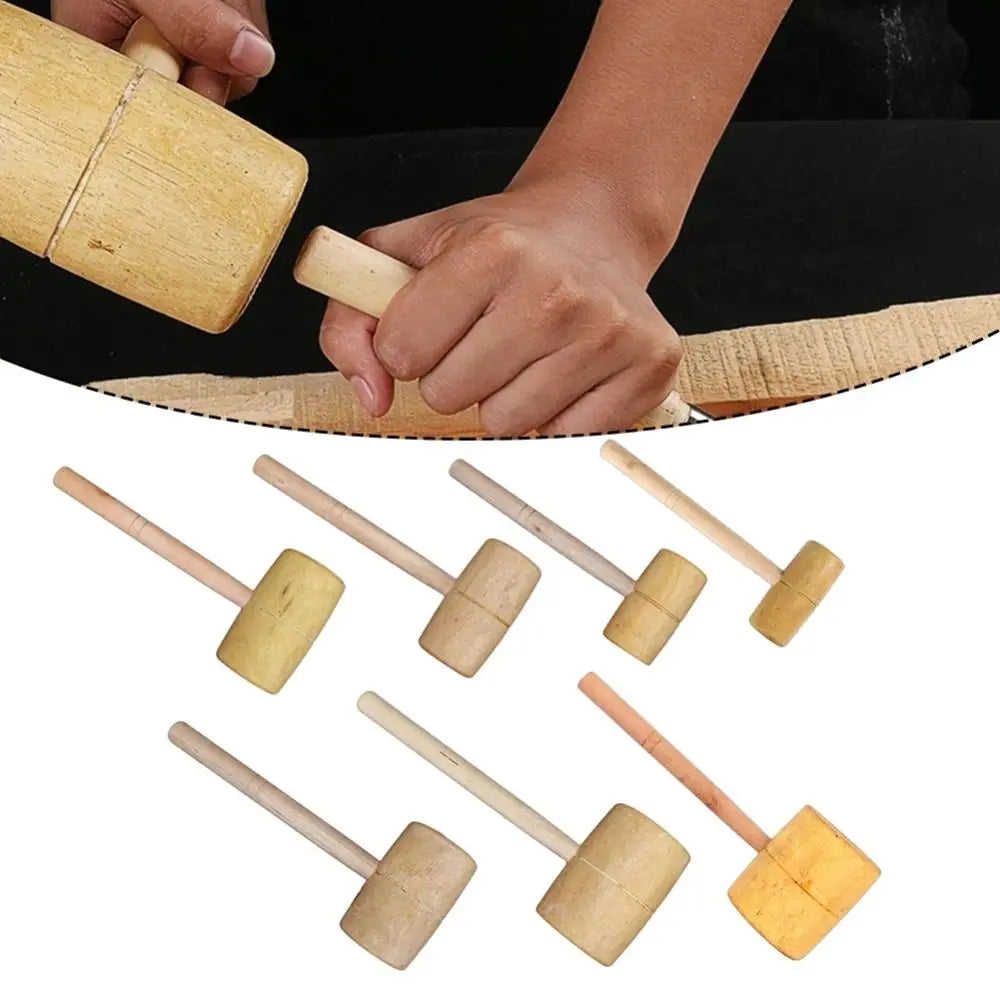 Hand Tool Knock-resistant Carpentry Hammer Handmade Durable Handmade Hammer Safe Practical Wood Hammer DIY