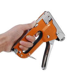 Heavy Duty 3-in-1 Manual Staple Gun Brad Nailer Alloy Steel for Upholstery Wood Easy to Use Tool