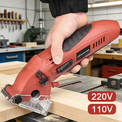 Mini Electric Circular Saw 110V/220V Multifunctional Cutter for Tile Metal Wood DIY Woodworking Power Tool