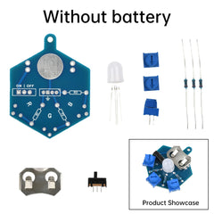 Soldering Kit Electronic DIY Production Kit Hands-On Training Introductory Soldering Practice LED Module