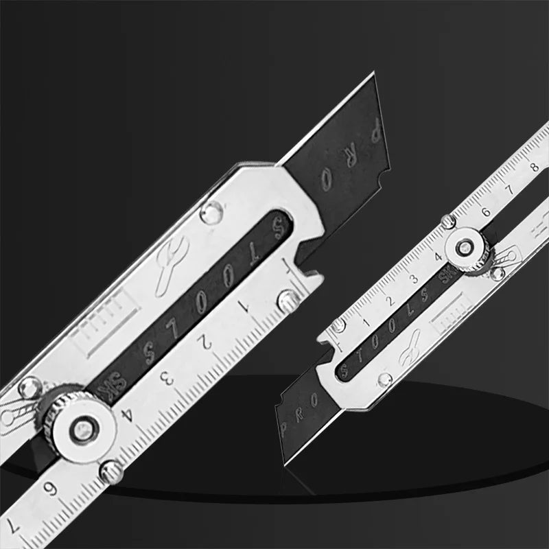 "Utility Knife Box Cutter 8 In 1  Versatile Multipurpose Stainless Steel Retractable Heavy Duty Waterproof Snap-Off Cutter Knife