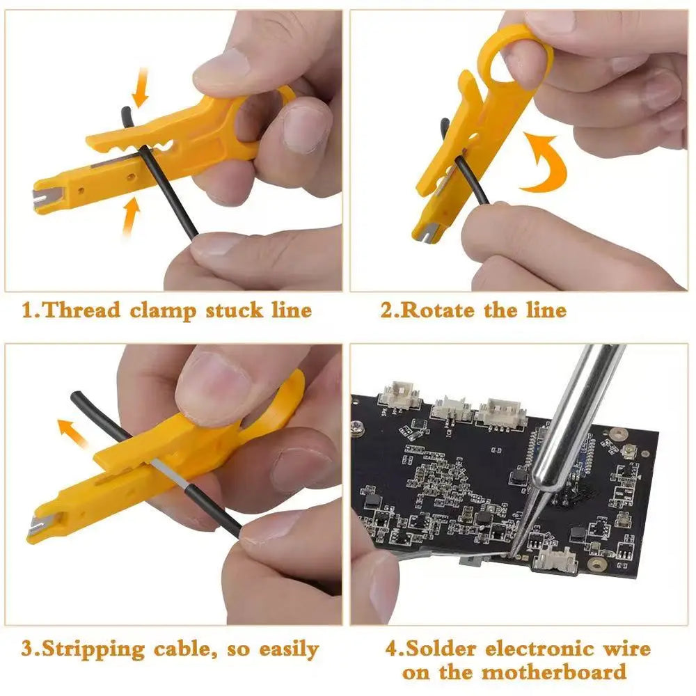 Soldering Iron Kit for Electronics 80W LCD Digital Adjustable Temperature Welding Repair Tools with Switch, Solder Tin Tips