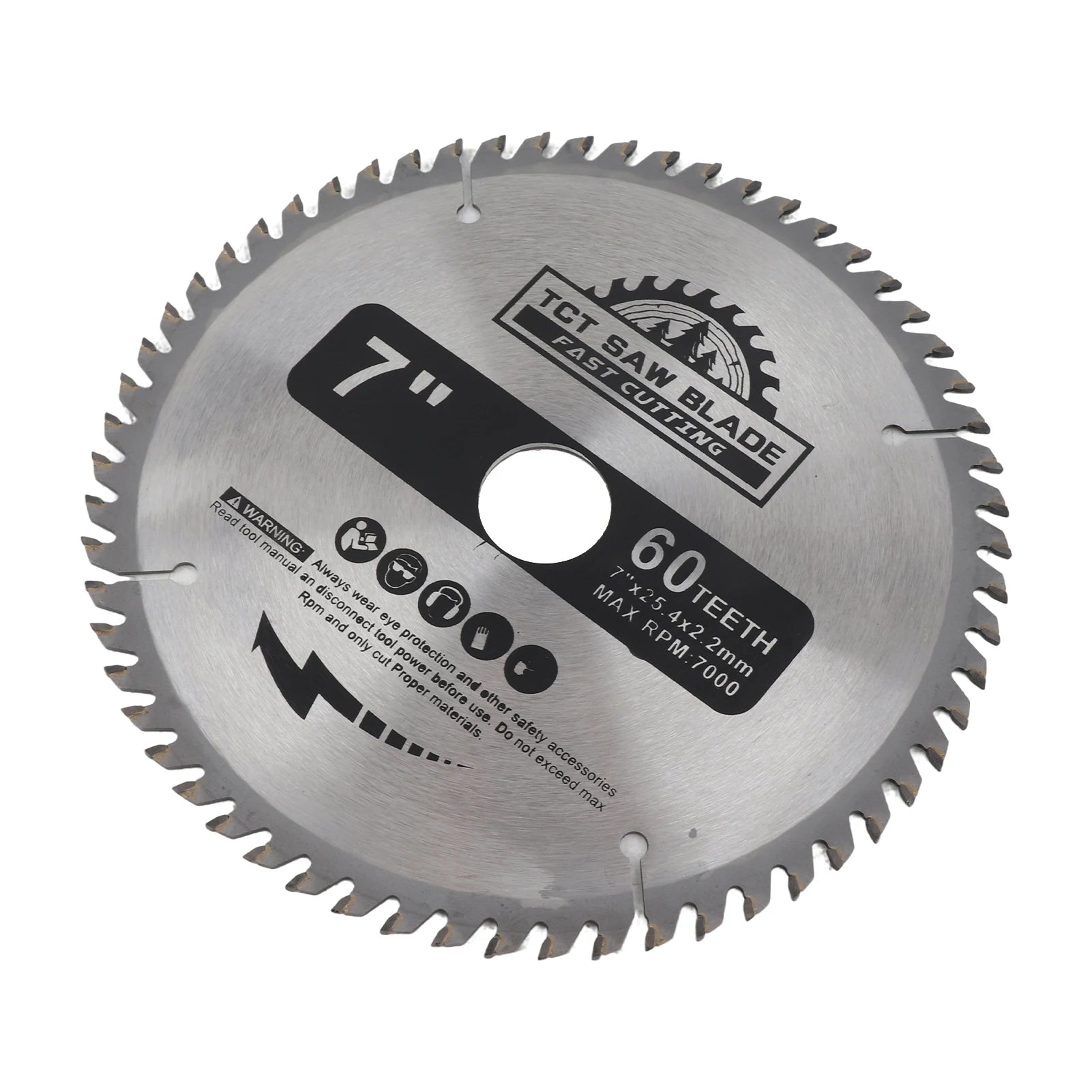 Saw Blade 7”180mm 60 Teeth Carbide Circular Saw Blade Cutting Disc for Wood Plastic