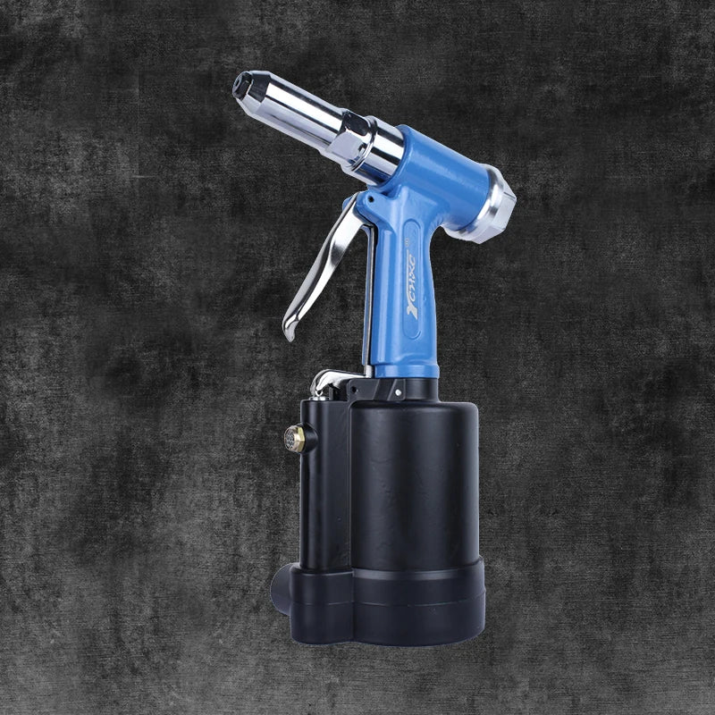 Lightweight Vertical Pneumatic Rivet Gun with Ergonomic Handle and Safety Lock – Versatile Riveting Tool for Construction, Autom