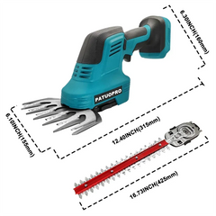 2 IN 1 Electric Hedge Trimmer Shears 21V Cordless Handheld Grass Cutter Garden Cutting Tools For Makita 18V Battery(No Battery)