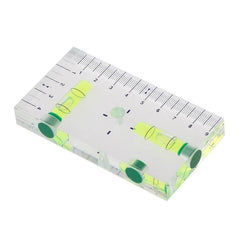 Y1UB High Transparent Level Bubble Mini Spirit Level with Three Strong Magnets Fitting for Construction Household