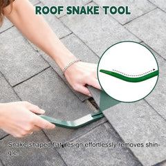 Steel Construction Nail Puller Snake Shape Heavy Duty Pry Bar Portable Design Green Color Nail remover Roofing Installation