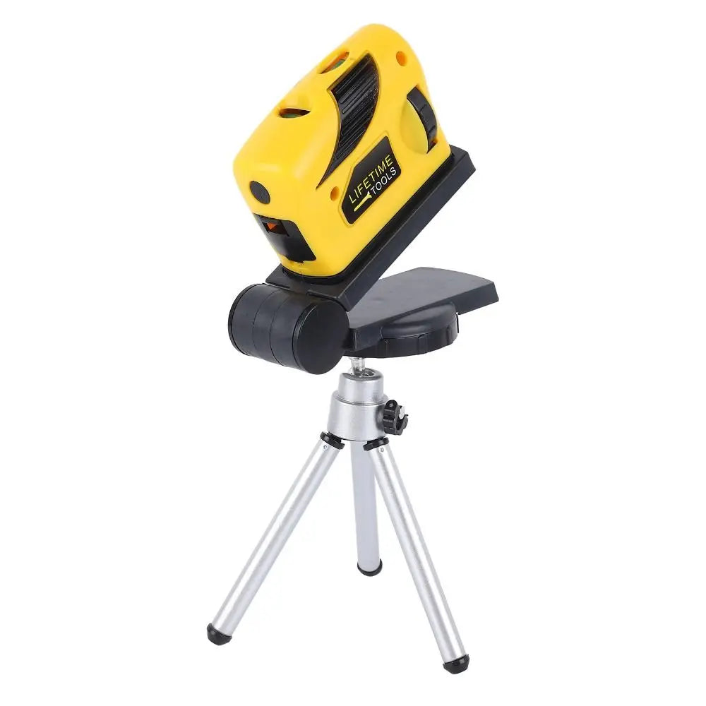 Laser Level with Tripod Point/Line/Cross Measuring Laser Ruler 360 Degrees Adjustable Horizontal Vertical Line Infrared