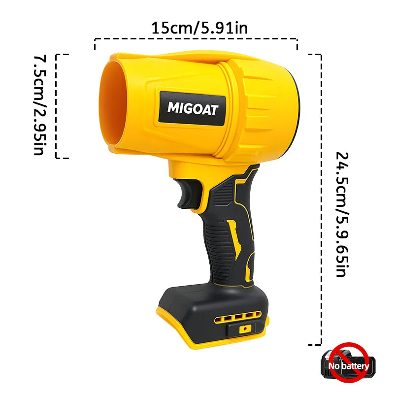 MIGOAT Cordless Leaf Blower 50000RPM Super Speed
