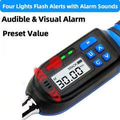 Digital Preset Torque Wrench 3/8" 1/4" Bidirectional Ratchet Head ±2% High Accuracy  Professional Adjustable Repair Hand Tools