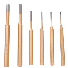 6pcs Cylindrical Punch Chisel 3mm 4mm 5mm 6mm 7mm 8mm Cylinder Punch Set Pin Punch Center CR-MN Steel Hand Tools Accessories