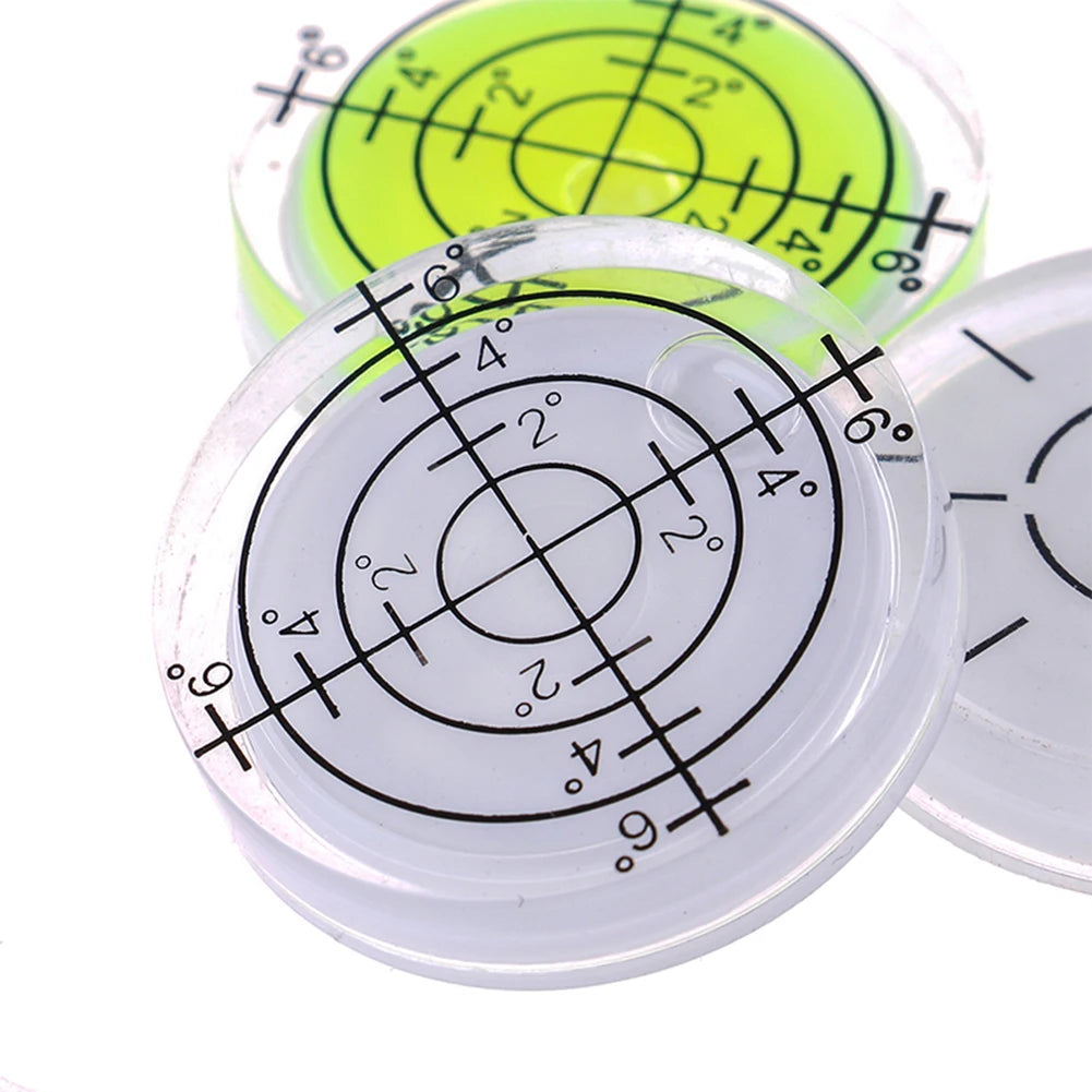1pc 32x7mm Universal Level Spirit Level Bubble Bullseye Level Bubble Spirit Level Round Circular Measuring Meter Measuring Tool