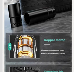 110V/220V Heavy Duty Brushless Electric Impact Wrench High Torque Power Tool for Auto Repair with Charger AC