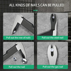 Nail Puller Cats Paw Nail Remover Multifunctional Crowbar Tool Steel Nail Extractor for Home Woodworking Tools