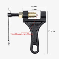 Motorcycle Chain Breaker Link Removal Splitter Tool 420 428 520 530 Chain Cutter Riveting Tool for 420-530 Chains