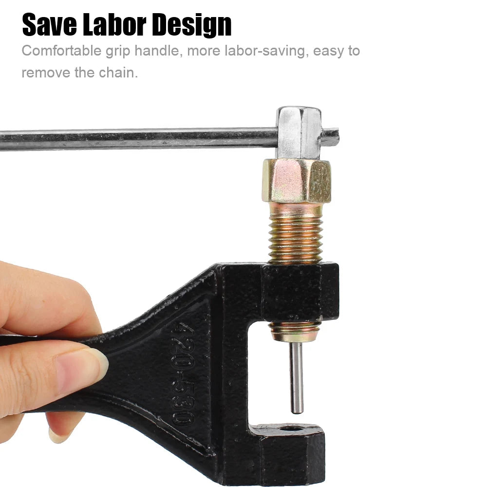 420-530 Chain Breaker Cutter For Motorcycle Bike ATV Repair Tools Universal Link Splitter Pin Remover Carbon Steel Spanner