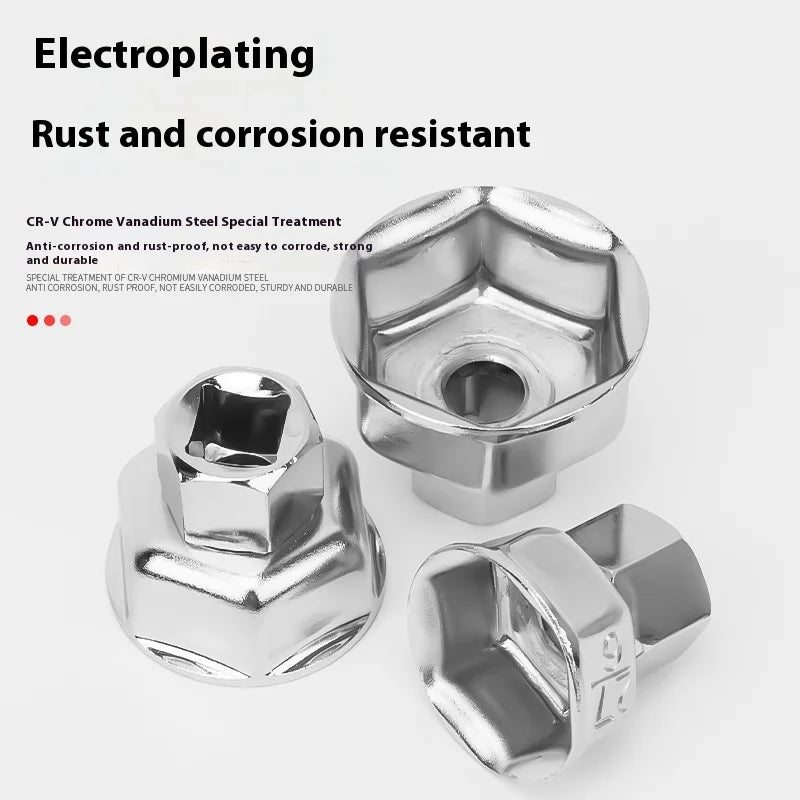 NEW 27/32/36MM Socket Wrench Auto Car Oil Filter Wrench Socket Remover Tool Suitable For Most Car Models Oil Filter Caps