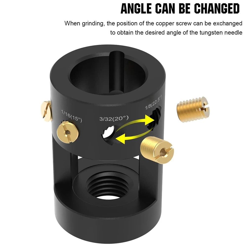 Electric Grinder With Tungsten Electrode Sharpener Grinder Head TIG Rotary tool Mini Electric Drill Set for Crafting DIY Project