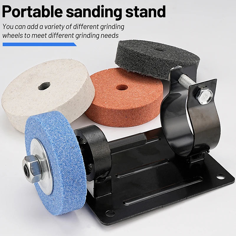 Electric Drill Grinder Conversion Head - Rotary Tool Sander Base Metal Grinder with Polishing Pads And Grinding Discs