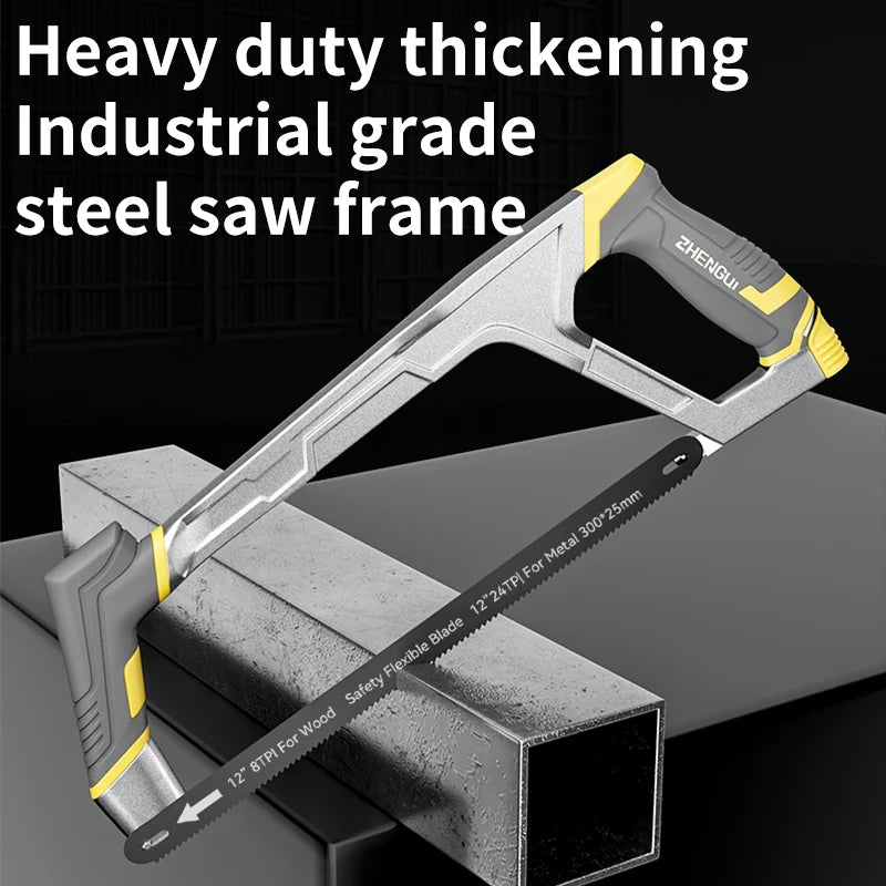 Heavy Duty Hacksaw Frame Saw Manual Tool Used For Cutting Wooden Metal Household Small Saw And Woodworking Product With Handle
