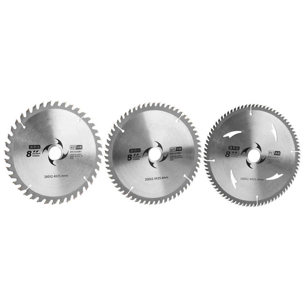 Carbide Saw Blade Circular Saw Blade Carbide Wood Chipboard Plywood Cutting Disc Woodworking 8 inch Circular Saw Blade Saw Blade