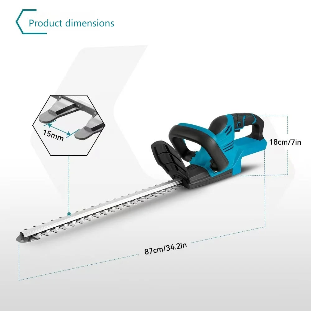 Electric Hedge Trimmer Handheld Rechargeable Garden Trimmer Tea Tree Pruning Saw Lawn Mower