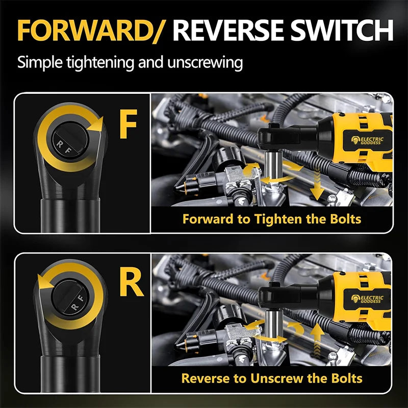 Electric Ratchet Wrench DCF512 20V Battery Cordless Driver DCF512 Removal Screw Nut 3/8" Driver Power Tools Impact wrench