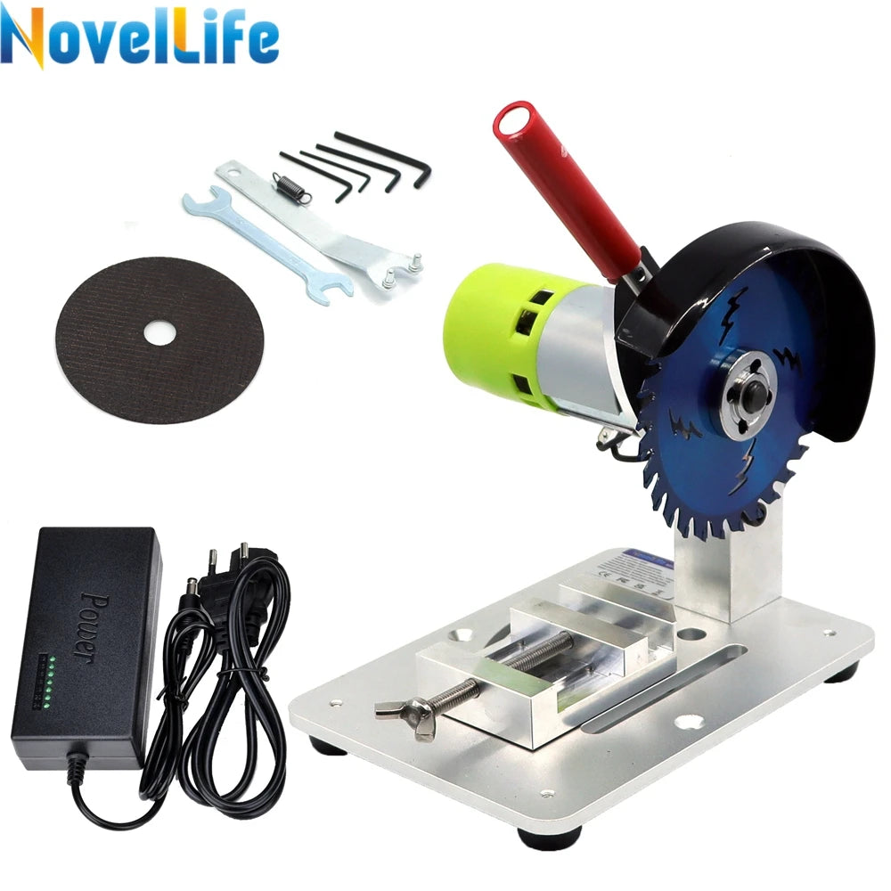 Multifunction Mini Miter Saw 4 inch Benchtop Cut Off Chop Machine DIY Hobby Wood Model Craft Tool 775 Motor 105mm Circular Blade