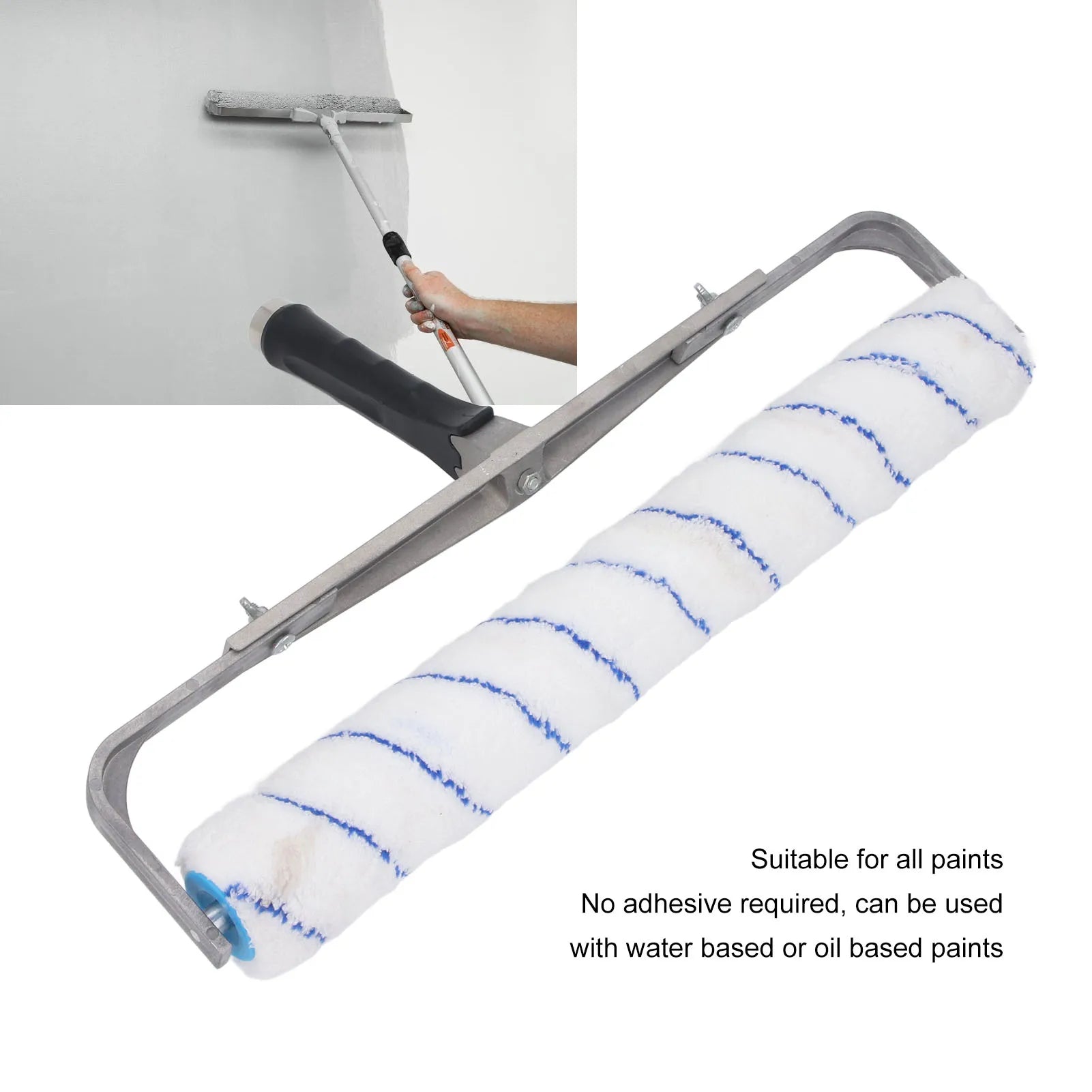 Painting Roller Paint Roller 18 Inch Width 1/2 Inch Fluff High Efficiency Wall Painting Rolling Brush for All Paints