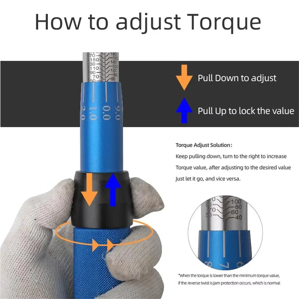 3/8 Inch Digital Torque Wrench 10-60Nm Automotive Ratchet Socket Spanner Precision ±3% Mechanical Workshop Tool for Car Repair