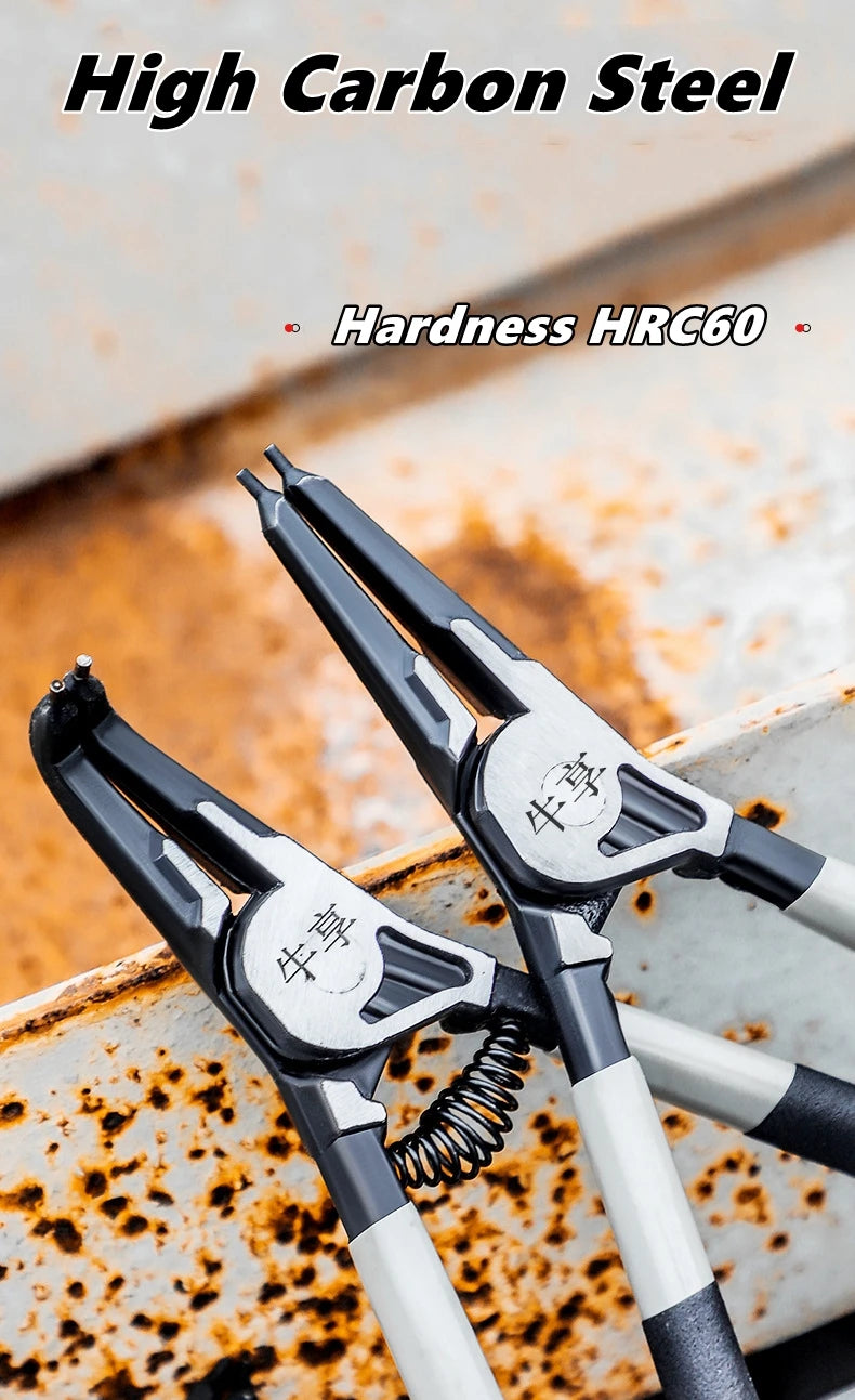 Snap Ring Pliers Internal External Pliers Retaining Clips Install Uninstall Multifunctional Snap Rings Puller Hand Circlip Plier