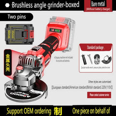 New Brushless Angle Grinder High-power Handheld Grinder Cutting Machine Small Polishing Machine Household Portable Electric Tool