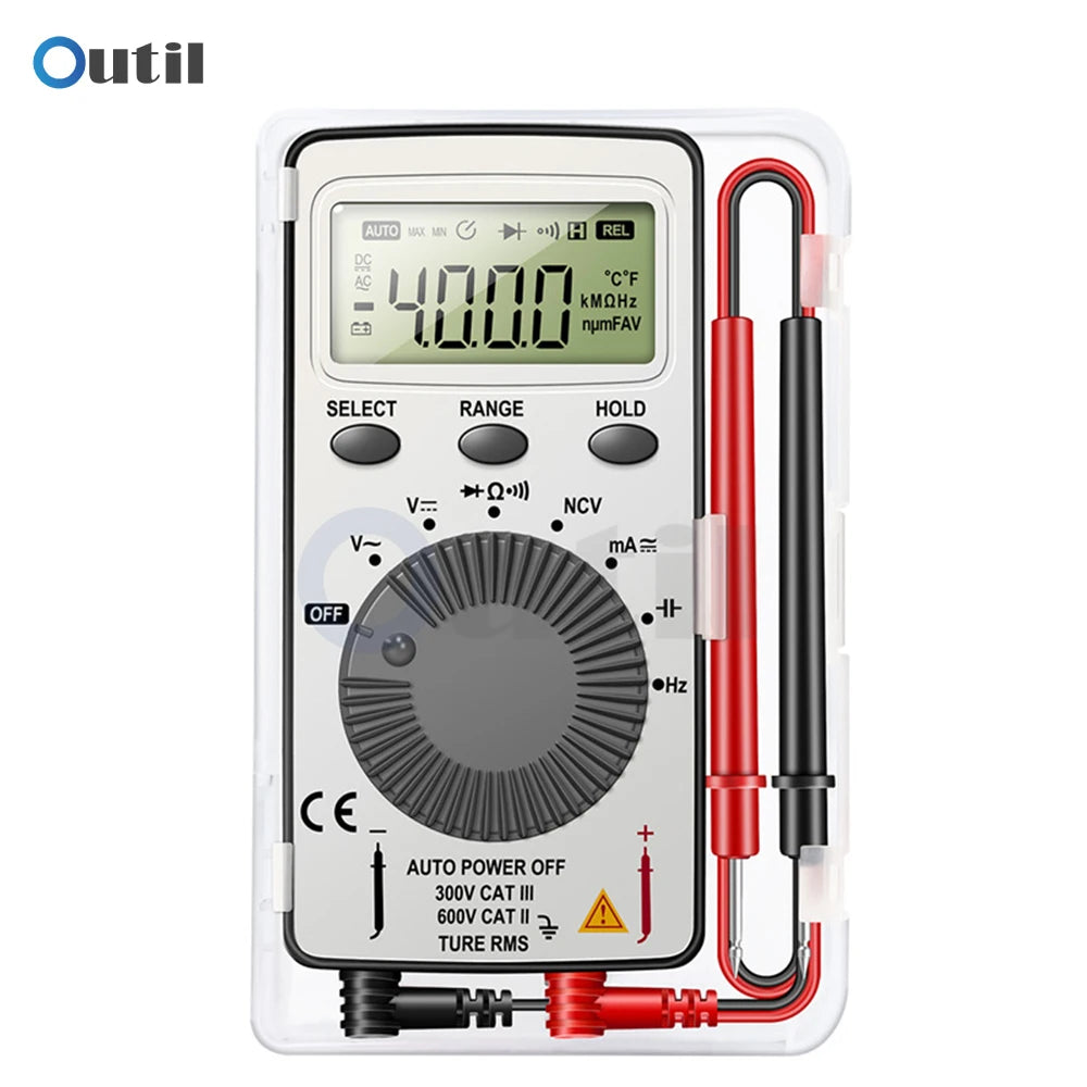 Digital Multimeter Professional AN101 Voltmeter Tester Multimetro 1999 count AC Voltage NCV Capacitance Ammeter test tools