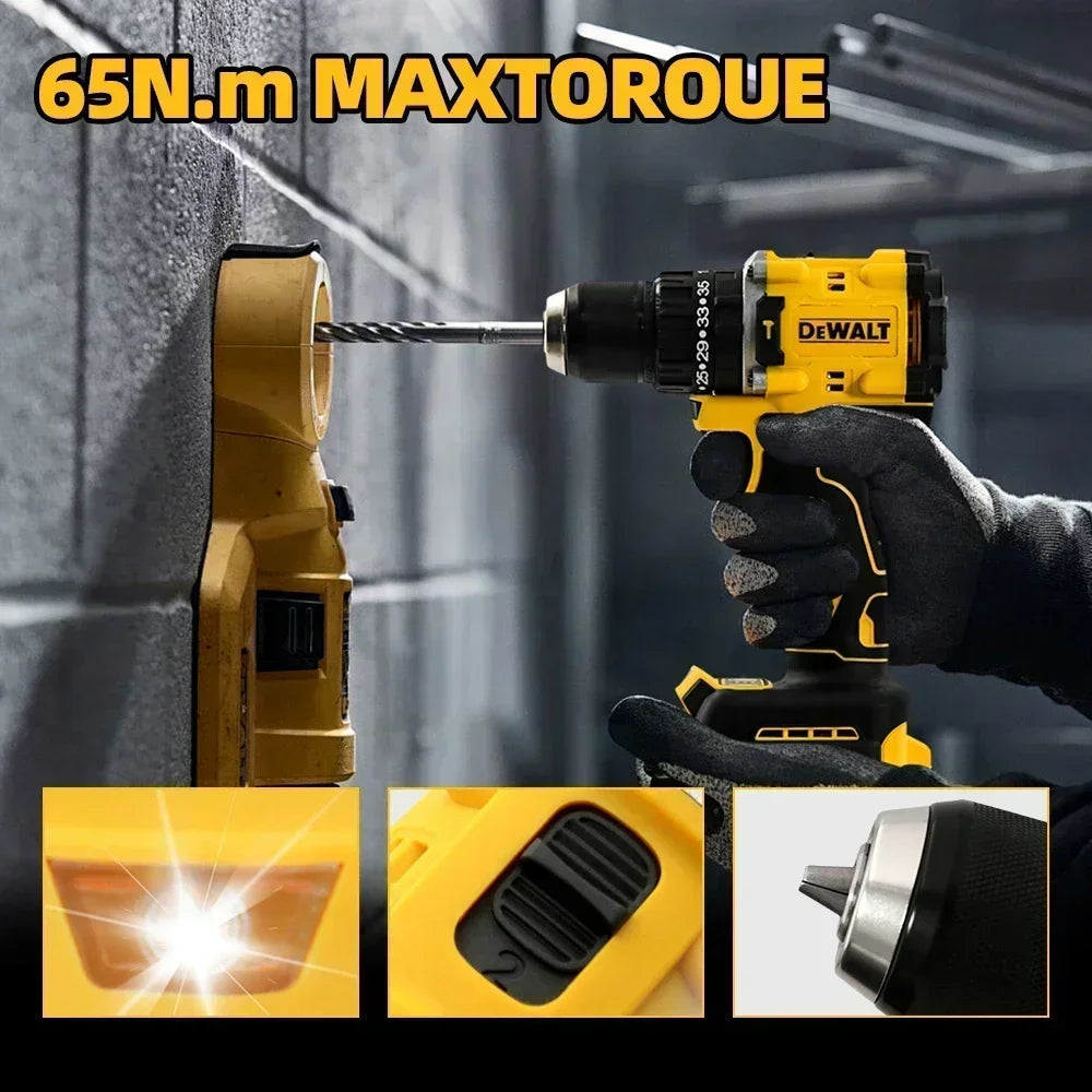 DEWALT DCD805 Power Tools Brushless Impact Drill Cordless Electric Screwdriver 20V Multi-Function Hand Drill