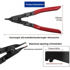 Lock Ring Pliers Flat Snap Ring Plier Special Circlip Pliers Reverse Retaining Ring Plier for Transmission Transfer Cases Ring